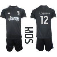 Juventus Alex Sandro #12 3rd trikot Kinder 2023-24 Kurzarm (+ Kurze Hosen)